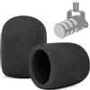 ChromLives - Parabrezza per Rode Podmic, confezione da 2 filtri antipop per microfono, compatibili con Rode Podmic, Procaster, Podcaster, NT1, NT-USB, copertura per microfono di ricambio per riduzione
