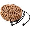 BaiTTang Handpan Rope Braid Rattan Rope Surround Decoration, applicare su tamburo in acciaio da 21 pollici -25 pollici Handpan, fatto a mano puro, tampone di protezione, eliminare il rumore (Color : Black)