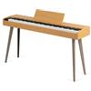 McGrey DP-17 AL Piano 88 tasti pesati, meccanica a martello, 128 suoni, 600 ritmi, design slimline, funzioni Layer/Dual, 3 pedali, frassino chiaro.