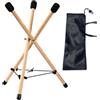 TAIZhiChen Triangle Handpan Staffa Tamburo Supporto per Tamburo Anti -slip Tripode per Tamburi Regolabile in Legno per Feste per Picnic Campeggio, S