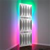 ua acoustics Set di 3 trappole acustiche per bassi con lampada da terra RGB | Supporto acustico mobile angolare retroilluminato a LED | 150x50x15cm | Insonorizzazione e diffusione | [PULSE-15 | Plastica bianca]