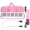 LCCEERD 32 Tasti Melodica Tastiera, Pianola Scuola Media con Bocchino per Cornetta per Esibizione Musicale, Diamonica 32 Tasti per Studenti, Principianti, Appassionato di Musica (Pink)