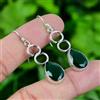 Meravigliosi Diopside Gemma 925 Argento Sterling Fatto a Mano Orecchino D-10