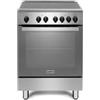 De'Longhi Cucina con forno elettrico, 4 fuochi, 60x60 cm, Inox