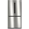 Bosch KFN96APEA Serie 4, Frigorifero multidoor smart da libera installazione, Total No Frost, Luci LED, Cassetti extra-large climatizzati,183 x 90.5 cm, Acciaio spazzolato anti-impronta.