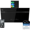 KKT KOLBE A+++ AURORA9005FB - Cappa aspirante 90 cm, 782 cbm/h, con convezione dell'aria di scarico, senza testa, in vetro, con funzione di ricarica automatica, Smart WiFi, SensorTouch, illuminazione
