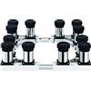 Generic Base per lavatrice regolabile Base regolabile per lavatrice sotto bancone Larghezza/Lunghezza 40-65 cm Staffa di supporto per carichi pesanti a 4/8/12 gambe Effetto riduttore Rack - 400 kg