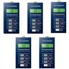 Timsenkoo Confezione da 5 pannelli di controllo touchpad 9801-058-005 per asciugatrice Dexter da 22,7 kg e 36,3 kg, colore blu, ricambio 9801-058-005