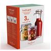 Bormioli Luigi Lock-Eat Set Vasetti Ermetici in Vetro - Set 3 Pezzi