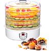 Camry CR 6659 - Essiccatore per alimenti, 550 W, Disidratatore alimentare Timer Temperatura regolabile Essiccatore Funghi Erbe Carne Frutta Verdura