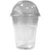 Ilip PZ 100 BICCHIERE ML 500 IN PET + COPERCHIO CUPOLA CON FORO TRASPARENTE PER GRANITA E FRAPPE'