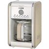 Ariete Macchina Caffè Americano Vintage 1342, Caraffa in Vetro Temperato, Fino a 12 Tazze, Timer Programmazione 24 Ore, Autospegnimento, Antigoccia, Piastra Riscaldata, Capacità 1.5 L, 2000W, Beige