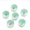 GJHBFUK Tazza da tè Cinese Kung Fu Tea Set Tazza di Ceramica in Rilievo Small Fish Teacup della Porcellana Celadon Pesce Cinese Gift-Set di 6 di Tazze da tè Ceramica