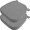 DOGACA Set 4/2 Cuscini Sedia da Cucina/Cuscini di Seduta, 40x38 43x40 43x42cm (3/5/8CM Spessore) Confortevole Cuscini Coprisedia da Cucina,con Lacci Imbottito,Lavabili(3,2pcs:43x40x5cm)