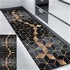 HUAXIQUE Passatoia Corridoio Moderno Antiscivolo Lavabile Antimacchia Antimacchia per Soggiorno Camera Da Letto Sala Da Pranzo Foyer 90x200cm Stile D