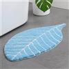 keepmore Foglia Forma Di Tappeto Assorbente Antiscivolo Semplice Tappeto per Porta Bagno Imitazione Cachemire Materiale Tappeto