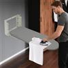 GIDRLL Asta da stiro pieghevole a parete con rivestimento termoresistente rimovibile, rotazione a 180°, altezza regolabile, aste da stiro salvaspazio per lavanderia, casa, stanze piccole (91x30 cm)