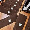 Obliqwin Tappetino Autoadesivo per Scale - 15 pezzi Long Tappetini Luminosi Antiscivolo Per Scale Tappetino per Scale Protezione Interne In Gradini Legno per Bambini Anziani e Animali