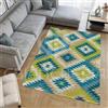 By Suardi Tappeto Living Velour Antiscivolo Dis. AVANA col. OASI Ideale per Soggiorno Camera (85x150)