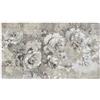 By Suardi Tappeto Rose Tortora - Lavabile in Lavatrice, Antiscivolo, Jacquard con Ciniglia - Pelo Corto 1200gr/mq - Design Floreale - Made in Italy (65x110cm (2 pezzi))