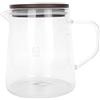 Kuuleyn Caraffa Per Acqua in Vetro Resistente, Brocca in Vetro con Coperchio, Caffettiera con Coperchio Manico in Vetro Resistente al Calore Isolamento Termico Bollitore Per Caffè Tè Latte Birra Fredda(500ML)