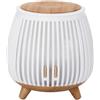 VRTYVEYBB Umidificatore con diffusore di oli essenziali e luce LED d'atmosfera, funzionamento silenzioso sotto i 35 dB con spegnimento automatico per l'uso in camere da letto, uffici e auto (bianco)