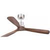 FARO BARCELONA FARO Ventilatore da soffitto in nichel opaco Ø 132 cm, modello LANTAU DC