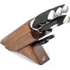 Sanelli Ceppo Obliquo in Legno di Ciliegio 5 Coltelli 1 Forbice Sanelli Sakura Nero/Bianco