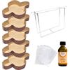 FAH FAMILY AT HOME FAH Kit Stampo per Colomba 1Kg (5pz) + Spillone con Supporto