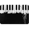 LAMAME Tappeto d'ingresso stampato pianoforte, zerbino decorativo