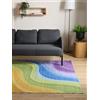 Interiyou Tappeto Vintage Gent - 160x230 cm Multicolore/Lila - Pelo corto design retrò per salotto, camera da letto, lavabile e antiscivolo, motivo stampato