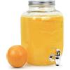La zappa Dispenser per Bevande 4 lt Contenitore in Vetro con Rubinetto design Vintage
