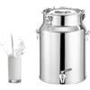 aliooila Bidone in Acciaio Per Olio Con Rubinetto 5 Litri Bidoni Acciaio Inox Per Olio Contenitore Per Latte in Acciaio Inox Per Cucina e Uso Domestico,Capacity-5L