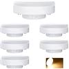 BVCL Lampadine GX53 LED, 10W GX53 LED Bianco caldo 3000K 1000LM, AC 220-240V Non Dimmerabili, Non Sfarfallanti, 6 Pezzi