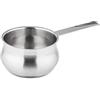 Barazzoni Casseruola Tummy Evolution Made in Italy, Argento, 1.25 lt, 14 cm, 9.1 cm, 0.684 kg, Lavabile in Lavastoviglie, Adatta per Alogeni, Ceramiche, Elettriche, Forno, Induzione, Gas