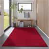 Carpetsale24 Tappeto da soggiorno tappeto rosso moderno per la cameretta dei bambini, la camera da letto, l'ufficio, il corridoio e la cucina Tappeto 140 x 200 cm