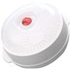 MAGICLULU Contenitore Cottura Vapore Microonde, Vaporiera per Alimenti in Plastica Bianca Manico, per Cottura Rapida in Forno a Microonde, Mantiene la Nutrizione
