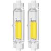 YGFADH 20W Lampadina R7S LED 78mm Dimmerabile, Lampadine LED R7S 78mm Bianco Freddo 6000K, LED R7S lampadine sostituisce la lampadina alogena 200W/2000LM, AC 220-240V,Confezione da 2