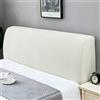 YUPAK Copri Testata Letto Matrimoniale Copertura Testata Letto Fodera, Elastica Protezione Cover Antipolvere In Cotone Testata Letto Lavabile Per Decorazione Camera Letto,White-200~220CM