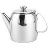 Leopacat Coffee Pot Teapot, Teapot Stainless Steel Tea Kettle Mirror Finish Food Grade Material Cold Short Spout Pour Over Round Water for Home Kitchen Hotel Restaurant Conference Room (20 once (circa 500 ml))