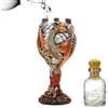 Generic Calice Da Vino Con Draghi Medievali - Coppa In Acciaio Inossidabile Con Design Fantasy, Bicchiere Da Collezione | Calice Sicuro Per Bere Vino O Bevande, Bicchiere Gotico Decorativo Per Uso Quotidiano,