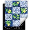 DarHaus Copri piano cottura induzione 45x52 cm Piastra di copertura per fornelli - blu - mosaico