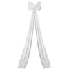 HEBEOT Grande Fiocco di Natale, Fiocchi Grandi in Velluto per Albero di Natale per la Stagione Festiva per Varie Occasioni di Festività 40 * 200cm (bianco)