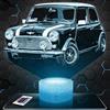 Lampephoto.fr - Lampada 3D Auto Mini, Luce Notturna Tattile Auto Mini, Illusione 3D Led, Idea Regalo di Natale per Ragazzi e Ragazze Lampada da Comodion per Bambini o Adulti, Regalo, Gadget