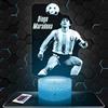 Lampephoto.fr - Lampada 3D Argentine - D. Maradona, Luce Notturna Tattile Argentine - D. Maradona Giocatore di Football, 3D Led Idea Regalo di Natale per Ragazzi e Ragazze Lampada da Notte TOP