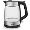 Tefal Ki6058 - Bollitore elettrico in vetro, 1,7 litri, facile da pulire, colore: nero