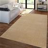 TT Home Tappeto Salotto Moderno, Camera da Letto, Pelo Corto, Lavabile, Monocolore Pastello, Facile da Pulire, Colore:Oro, Dimensione:60x100 cm
