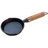 BESTonZON Mini Padella Facile da Pulire per Pancake e Omelette in Ferro Nero Resistente Alte Temperature per Cucina e Picnic