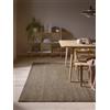 benuta Tappeto in sisal Pure Greta, grigio, 120 x 180 cm, 100% sisal, rettangolare e in stile: bordatura, tinta unita, Natural Living, Scandi Living - facile da pulire per soggiorno, camera da letto