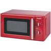 Kooper Forno a microonde vintage rosso 22 L, 5 programmi di cottura, 700 W, Wave Kooper